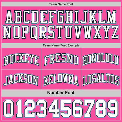 Custom Reversible Pink Black-Light Blue Double Side Sublimation Basketball Suit Jersey
