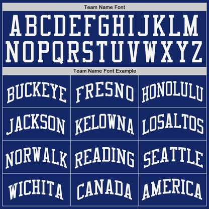 Custom Royal White Authentic Baseball Jersey