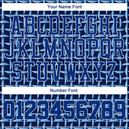 Custom Royal Royal-White 3D Pattern Design Authentic Baseball Jersey