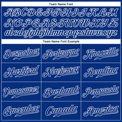Custom Royal Royal-White Authentic Sleeveless Baseball Jersey