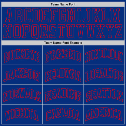 Custom Royal Royal-Red Authentic Throwback Basketball Jersey