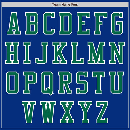 Custom Royal Kelly Green-White Authentic Baseball Jersey