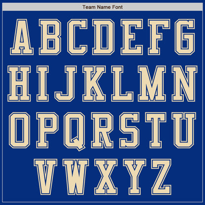 Custom Royal Cream Authentic Baseball Jersey