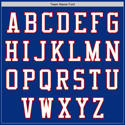 Custom Royal White-Red Authentic Baseball Jersey