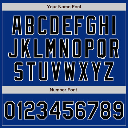 Custom Royal Black-White Authentic Baseball Jersey