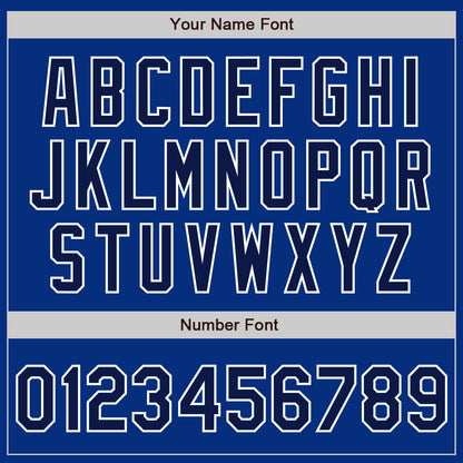 Custom Royal Navy-White Authentic Baseball Jersey