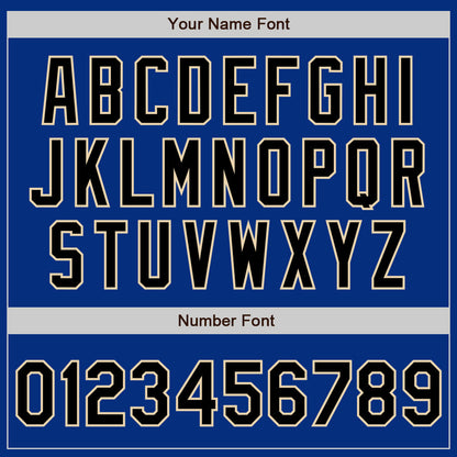 Custom Royal Black-City Cream Authentic Baseball Jersey