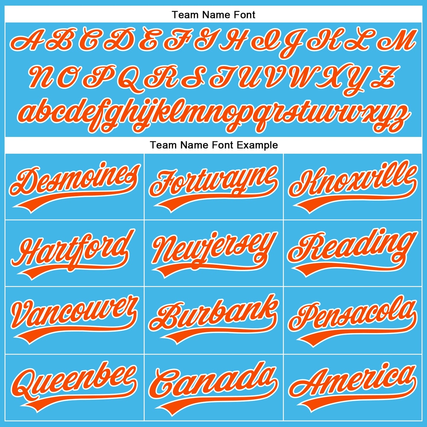 Custom Sky Blue Orange-White Authentic Baseball Jersey