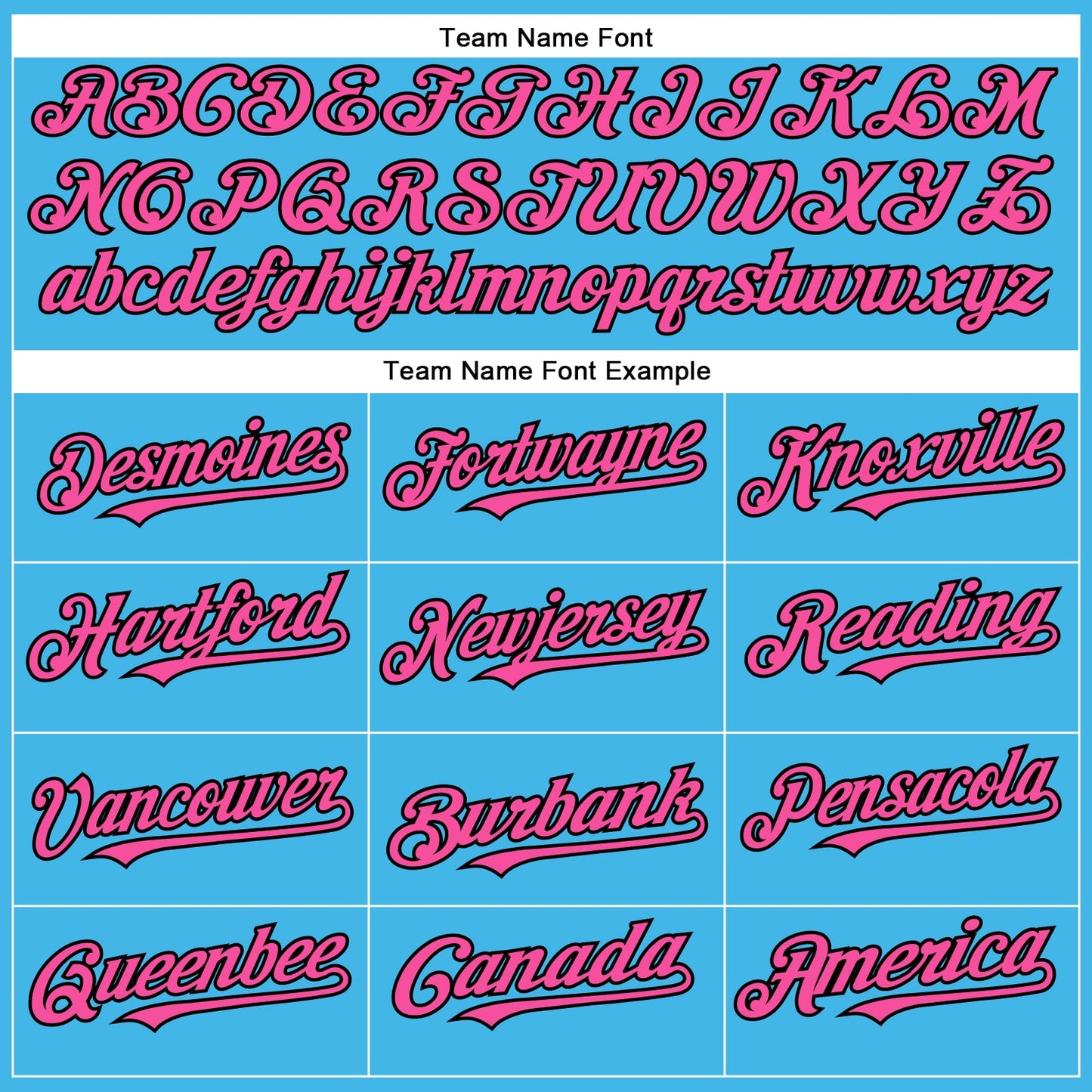 Custom Sky Blue Pink-Black Authentic Baseball Jersey