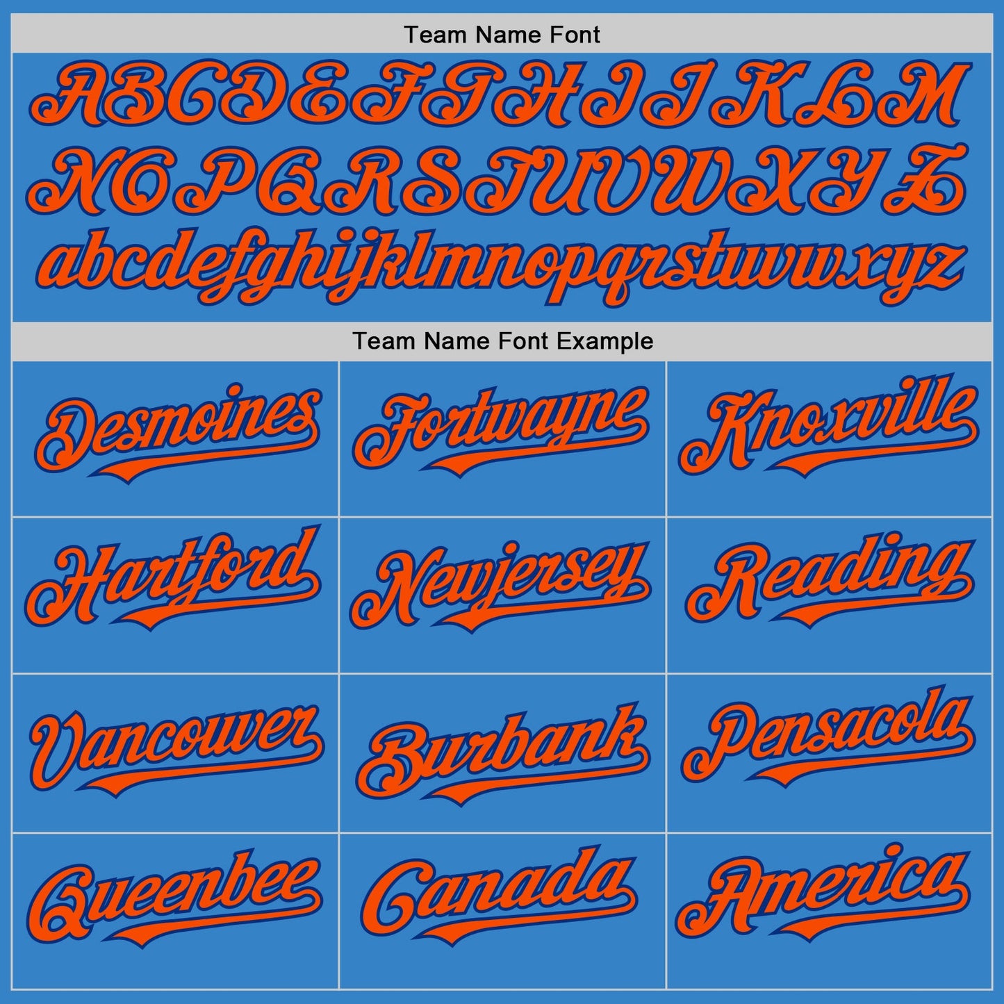 Custom Powder Blue Orange-Royal Authentic Sleeveless Baseball Jersey