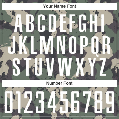 Custom Camo White-Black Sublimation Salute To Service Soccer Uniform Jersey