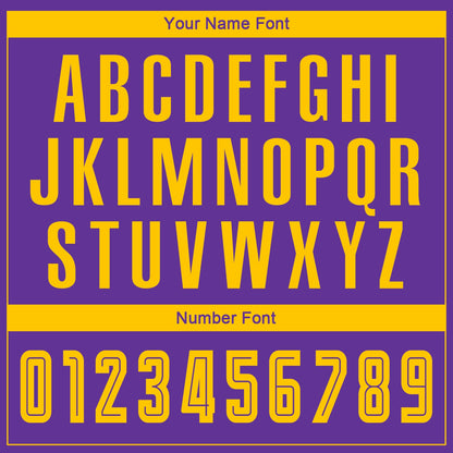 Custom Purple Gold-Black Sublimation Fade Fashion Soccer Uniform Jersey