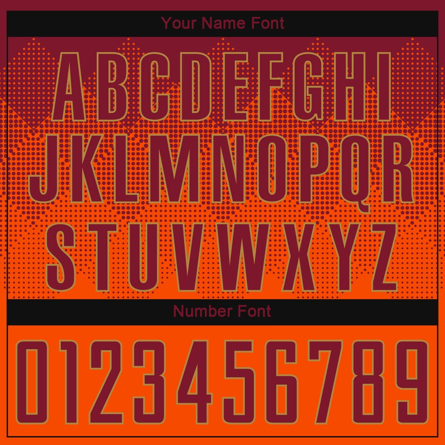 Custom Orange Crimson-Old Gold Sublimation Soccer Uniform Jersey
