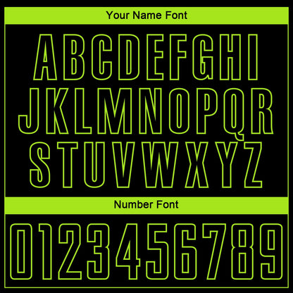 Custom Black Neon Green Sublimation Soccer Uniform Jersey