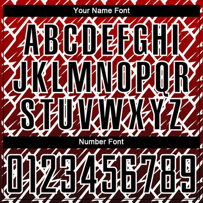 Custom Red Black-White Lightning Sublimation Soccer Uniform Jersey