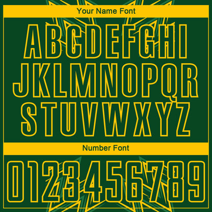 Custom Green Yellow Geometric Shapes Sublimation Soccer Uniform Jersey