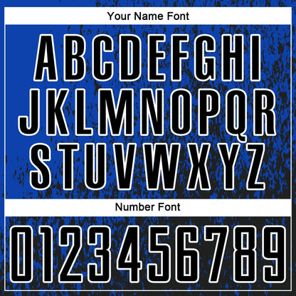 Custom Thunder Blue Black-White Abstract Fragment Art Sublimation Soccer Uniform Jersey