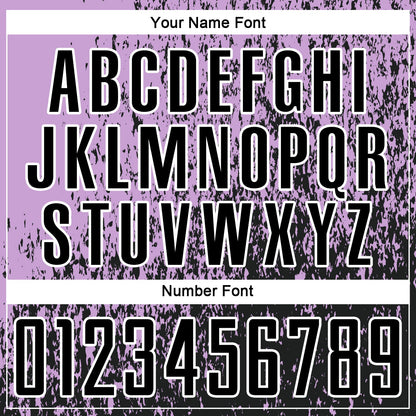 Custom Light Purple Black-White Abstract Fragment Art Sublimation Soccer Uniform Jersey