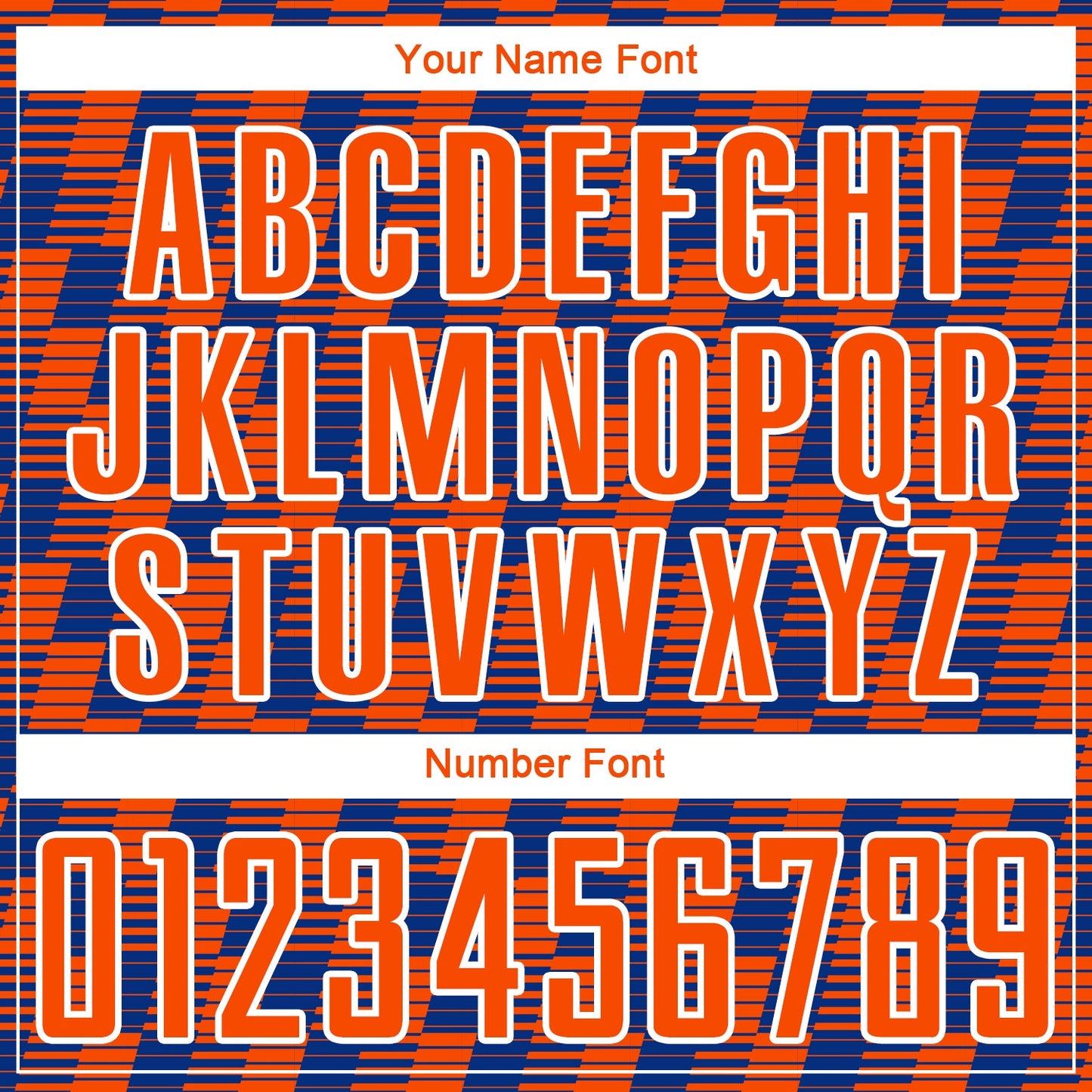 Custom Royal Orange-White Line Sublimation Soccer Uniform Jersey