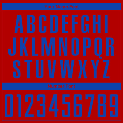 Custom Red Thunder Blue Sublimation Soccer Uniform Jersey