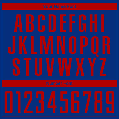 Custom Royal Red Sublimation Soccer Uniform Jersey