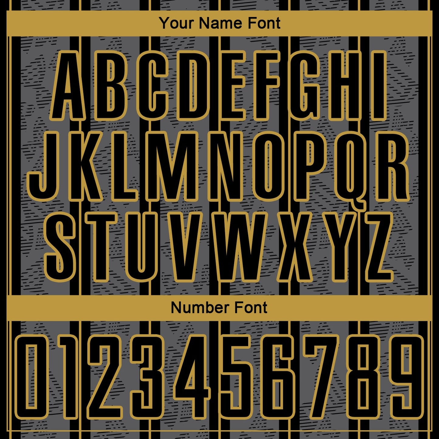 Custom Gray Black-Old Gold Stripe Line Sublimation Soccer Uniform Jersey