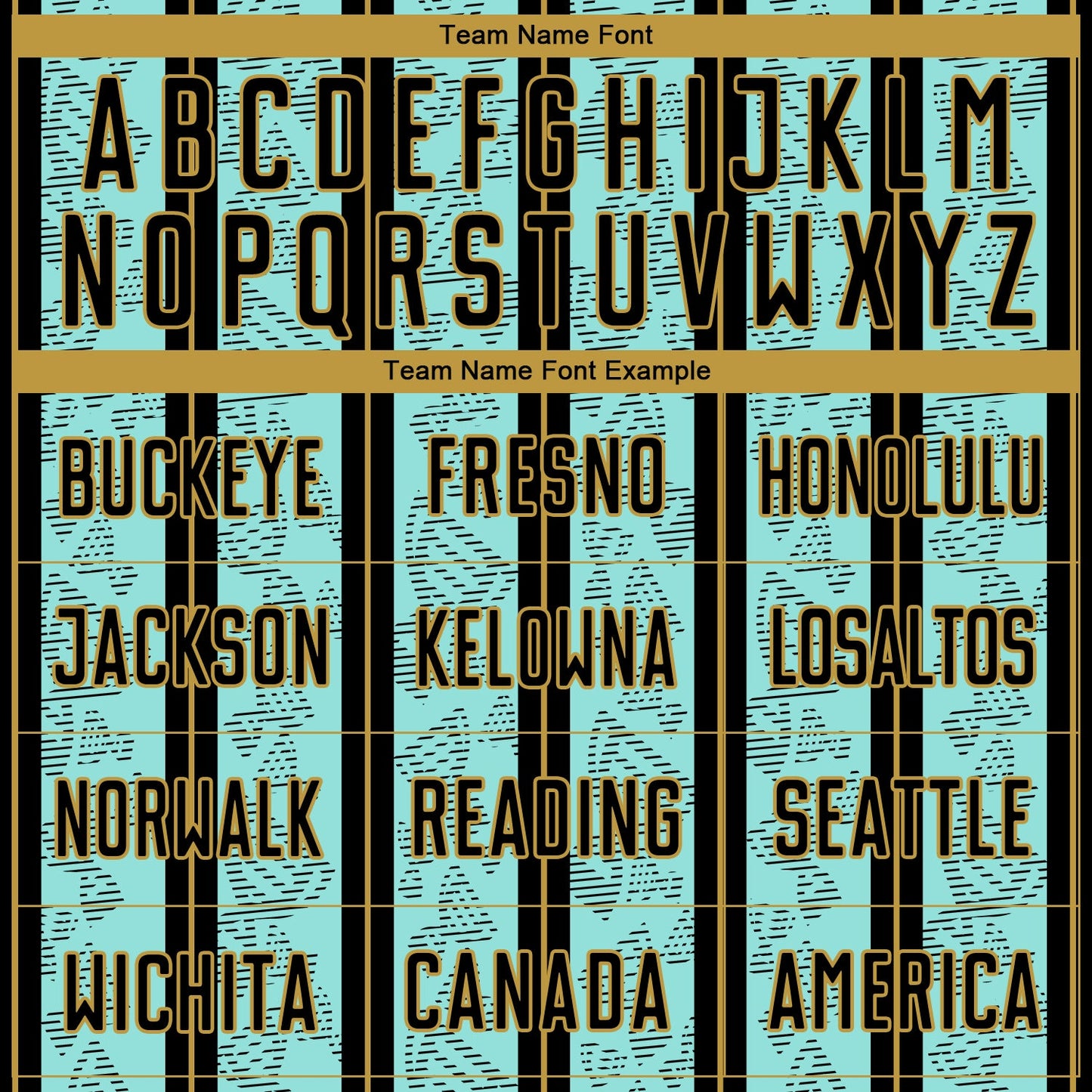 Custom Ice Blue Black-Old Gold Stripe Line Sublimation Soccer Uniform Jersey