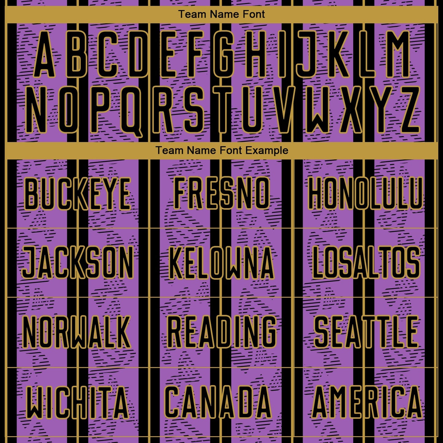 Custom Medium Purple Black-Old Gold Stripe Line Sublimation Soccer Uniform Jersey