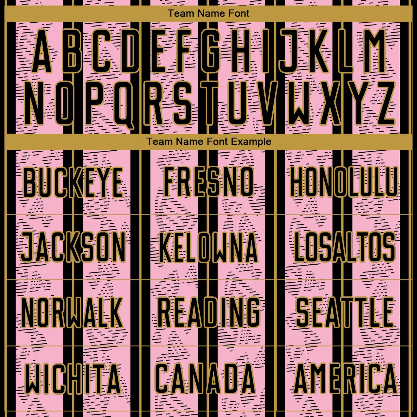 Custom Light Pink Black-Old Gold Stripe Line Sublimation Soccer Uniform Jersey