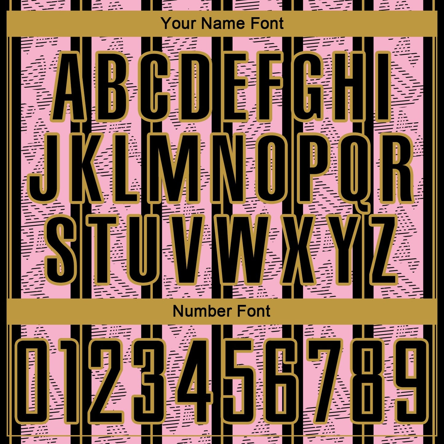 Custom Light Pink Black-Old Gold Stripe Line Sublimation Soccer Uniform Jersey