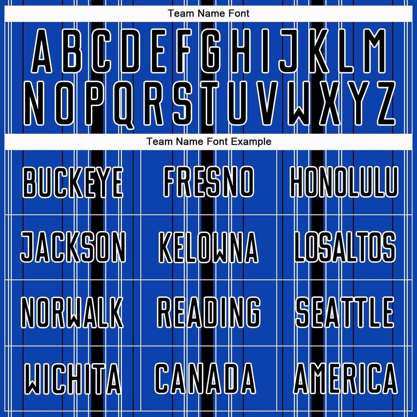 Custom Thunder Blue Black-White Stripe Sublimation Soccer Uniform Jersey