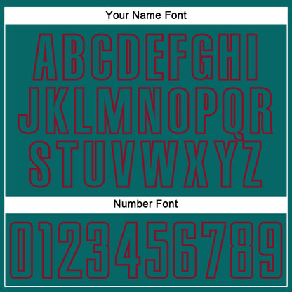 Custom Teal Crimson Splash Sublimation Soccer Uniform Jersey