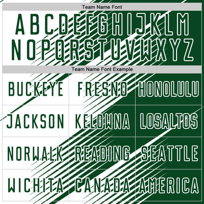 Custom Green White Line Sublimation Soccer Uniform Jersey