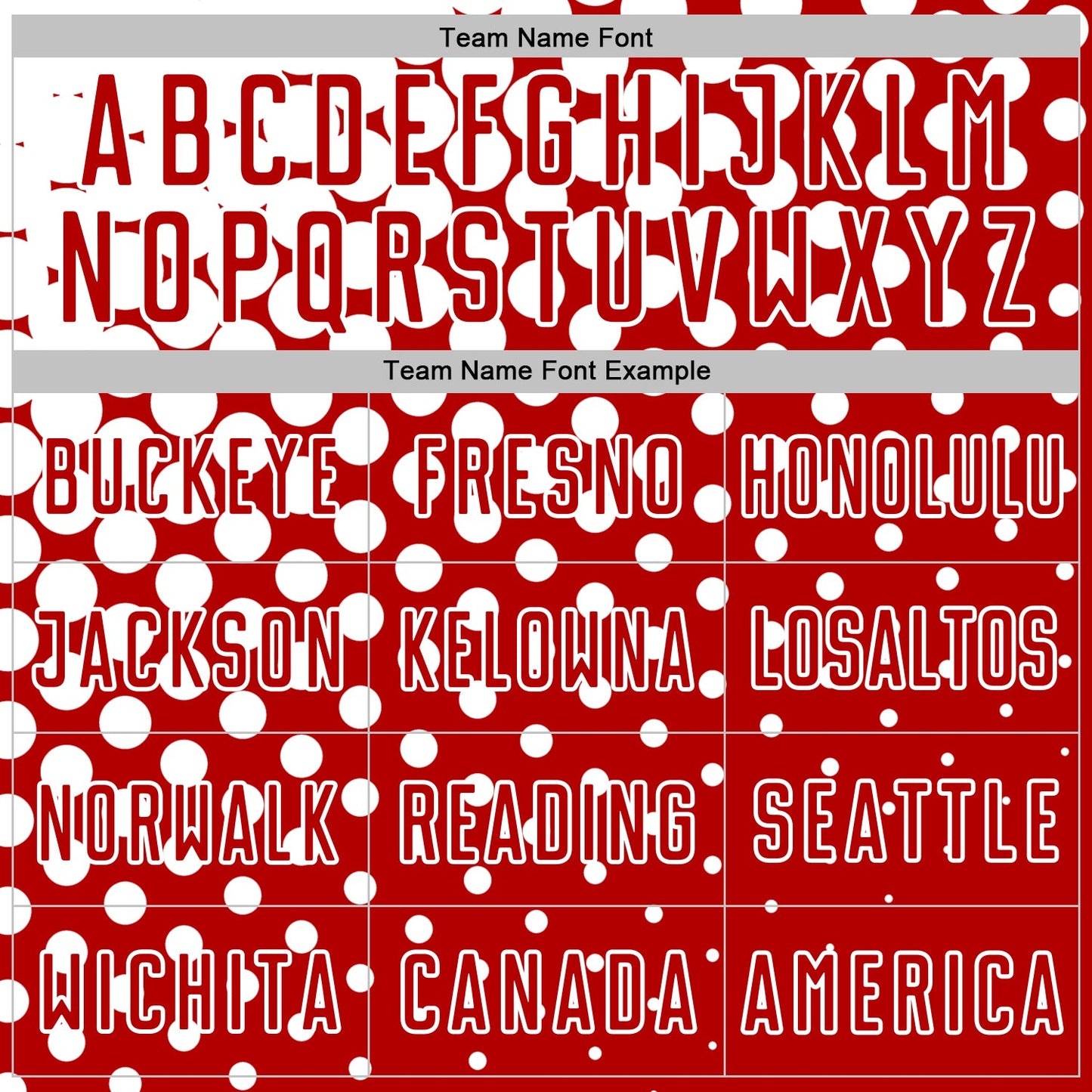 Custom Red White Modern Polka Dot Sublimation Soccer Uniform Jersey