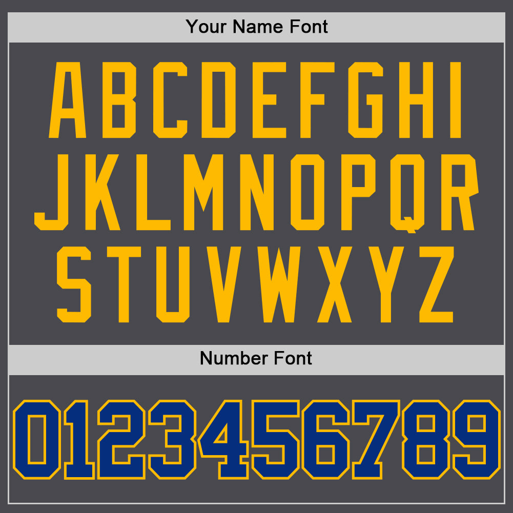 Custom Steel Gray Royal-Gold Authentic Basketball Jersey