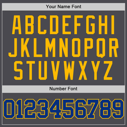 Custom Steel Gray Royal-Gold Authentic Basketball Jersey