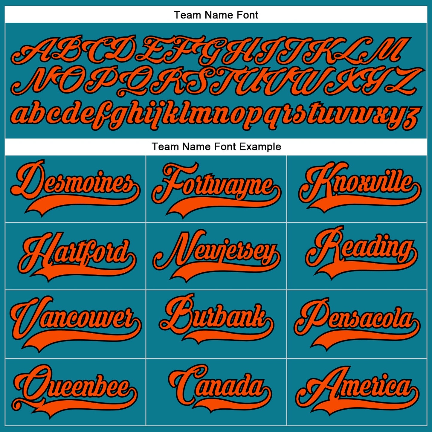 Custom Teal Orange-Black Hockey Lace Neck Jersey