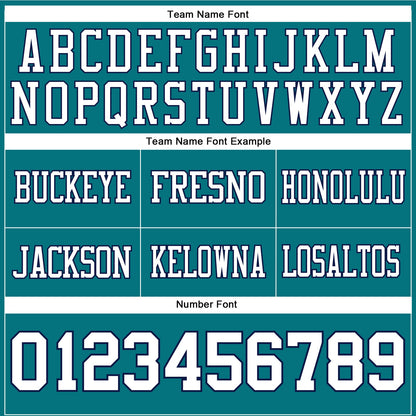 Custom Teal White-Navy Mesh Authentic Football Jersey
