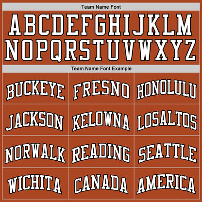 Custom Texas Orange White-Black Authentic Basketball Jersey