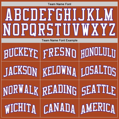 Custom Texas Orange White-Purple Authentic Basketball Jersey
