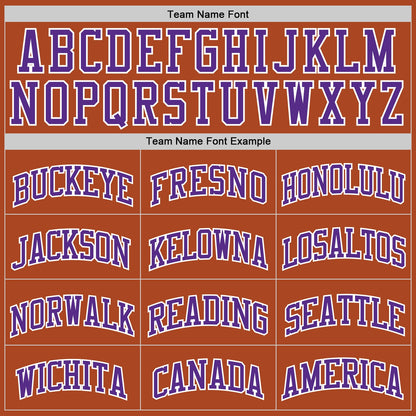 Custom Texas Orange Purple-White Authentic Basketball Jersey