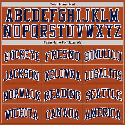 Custom Texas Orange Navy-White Authentic Basketball Jersey