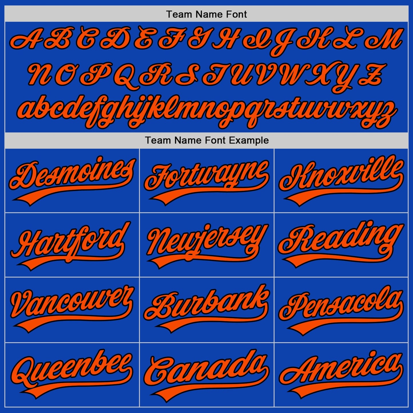 Custom Thunder Blue Orange-Black Authentic Baseball Jersey