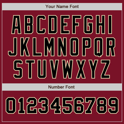 Custom Crimson Black-Cream Authentic Two Tone Baseball Jersey