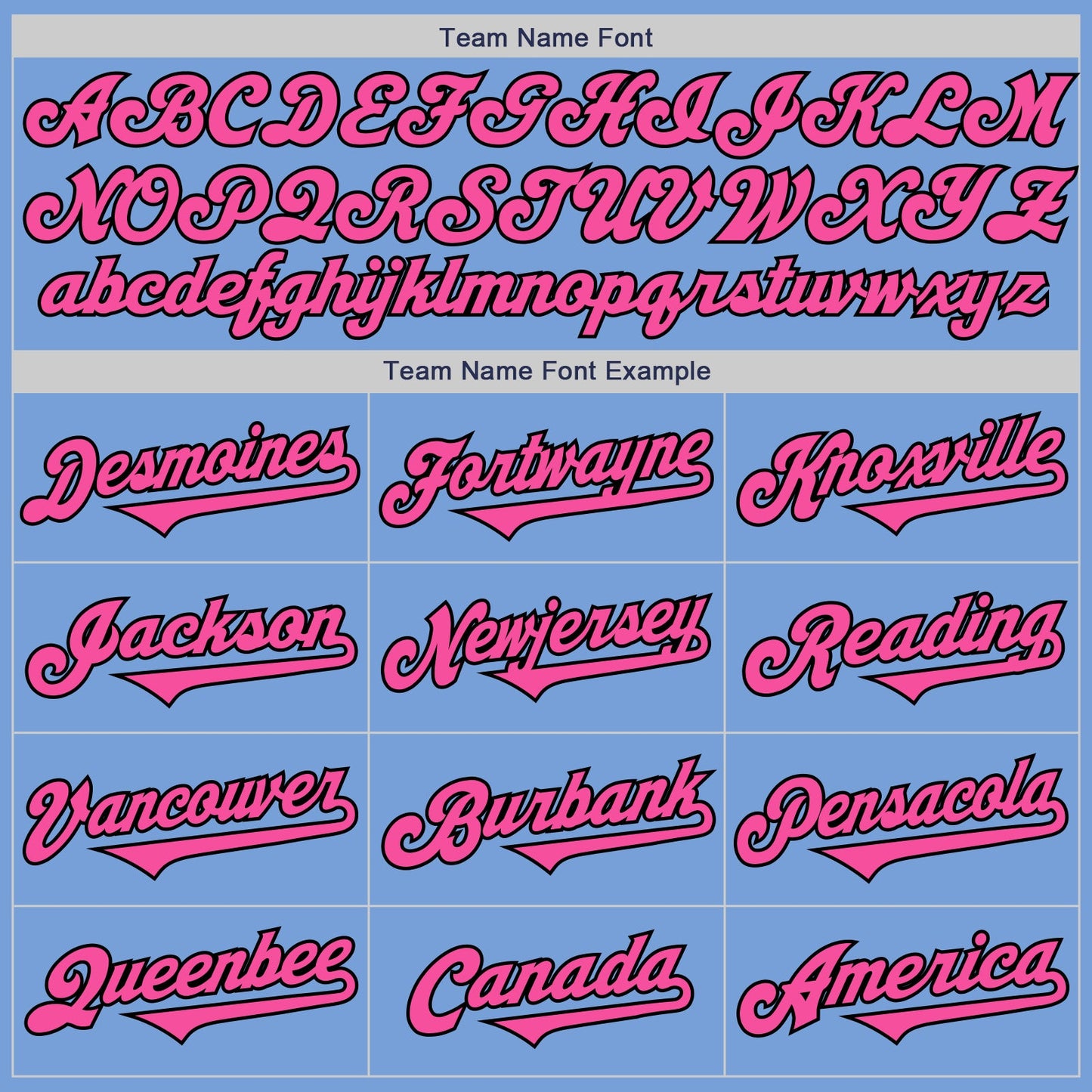 Custom Light Blue Pink-Black Authentic Two Tone Baseball Jersey
