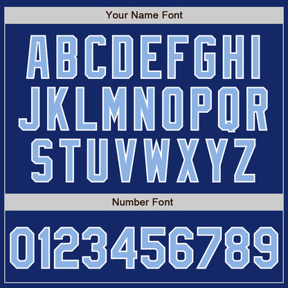 Custom Royal Light Blue-White Authentic Two Tone Baseball Jersey