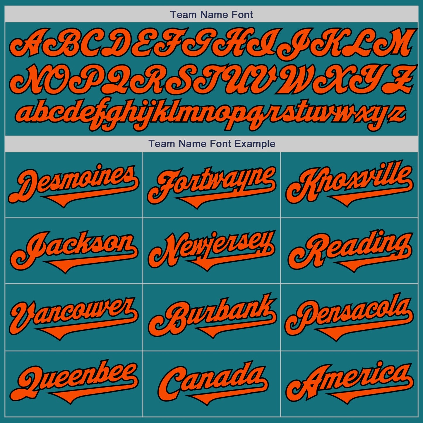 Custom Teal Orange-Black Authentic Two Tone Baseball Jersey
