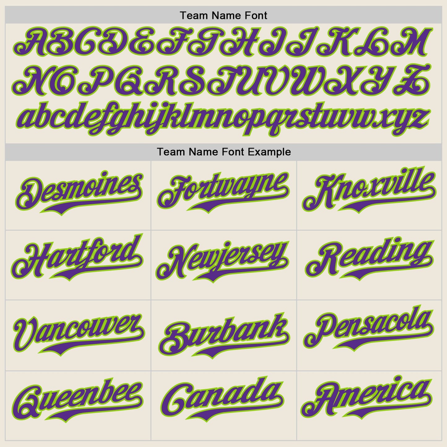 Custom Cream Purple Pinstripe Neon Green Authentic Two Tone Baseball Jersey