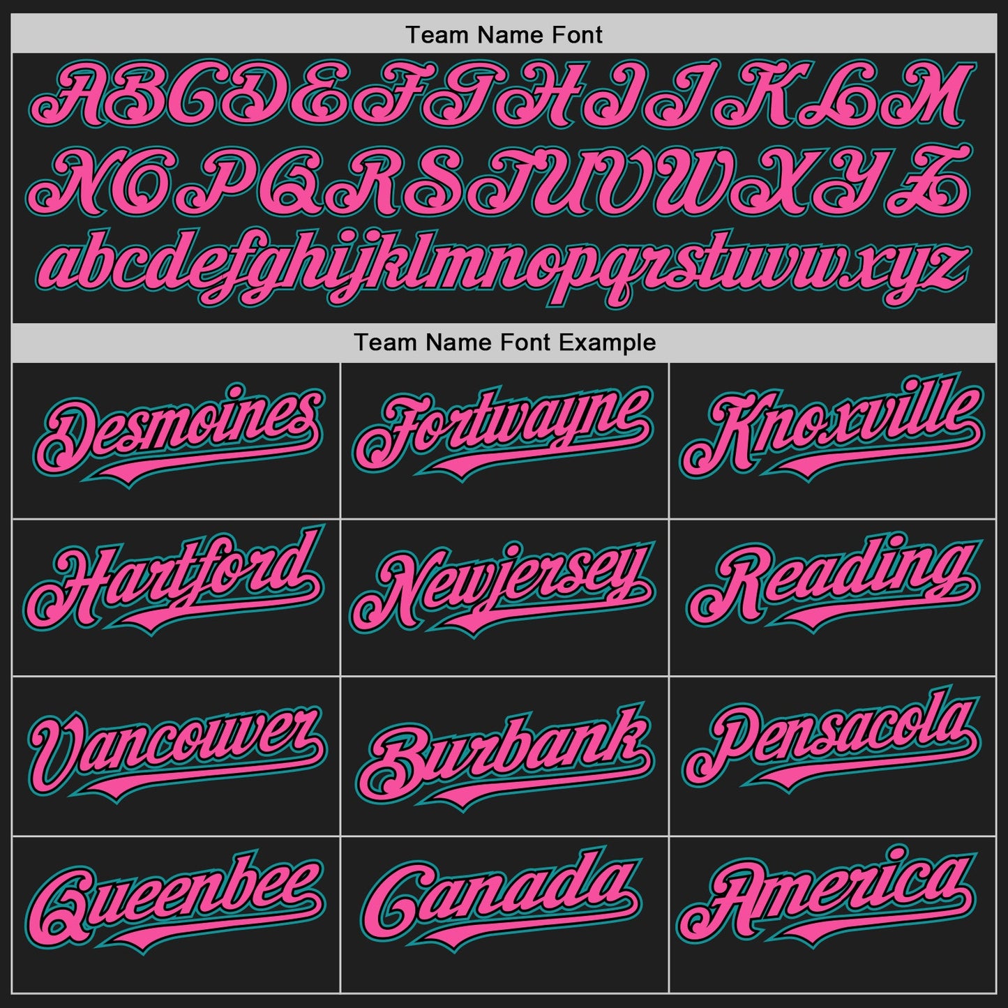 Custom Black Pink Pinstripe Teal Authentic Two Tone Baseball Jersey