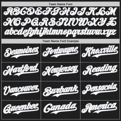 Custom Black Gray Pinstripe White Authentic Two Tone Baseball Jersey